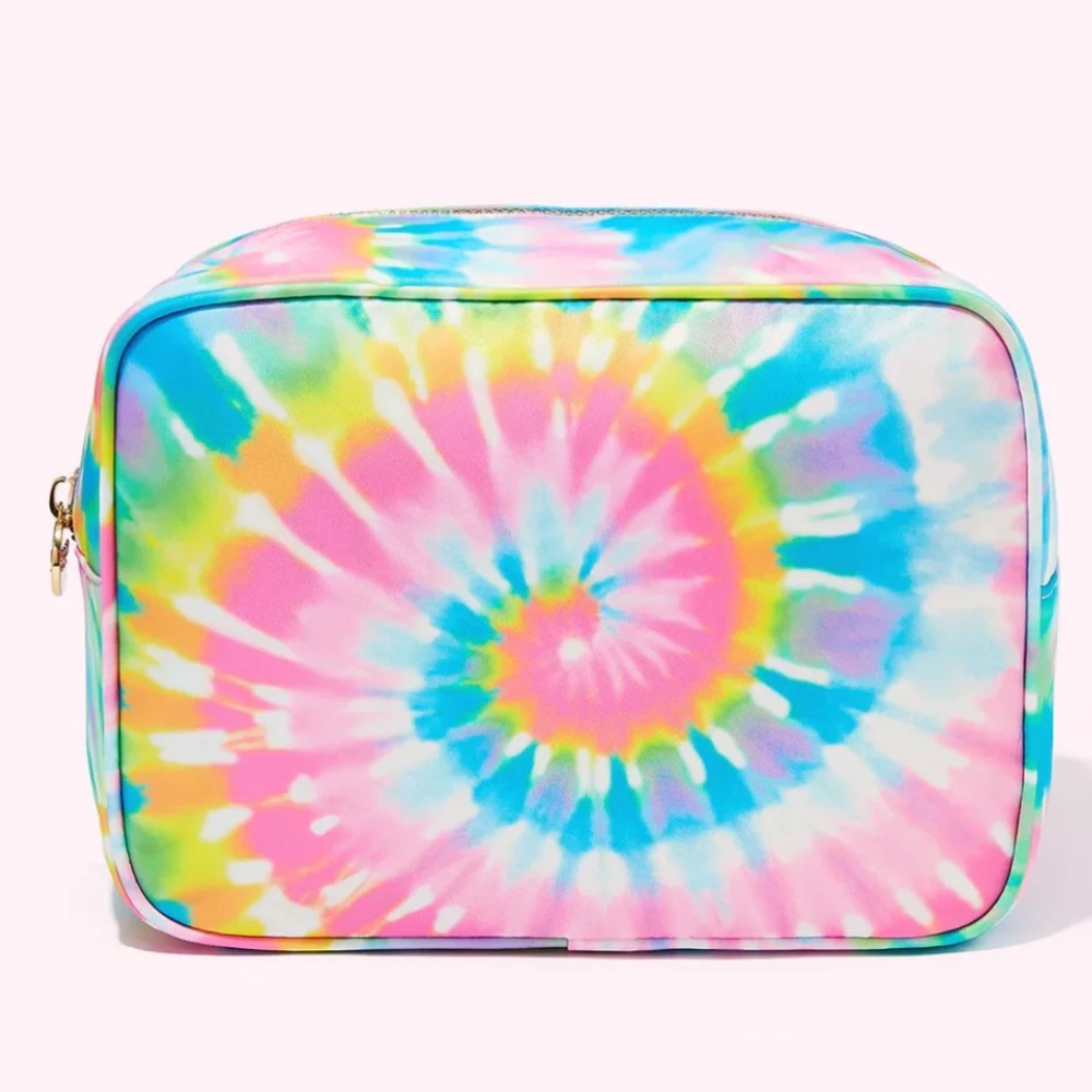 Stoney Clover Lane large tie dye pouch